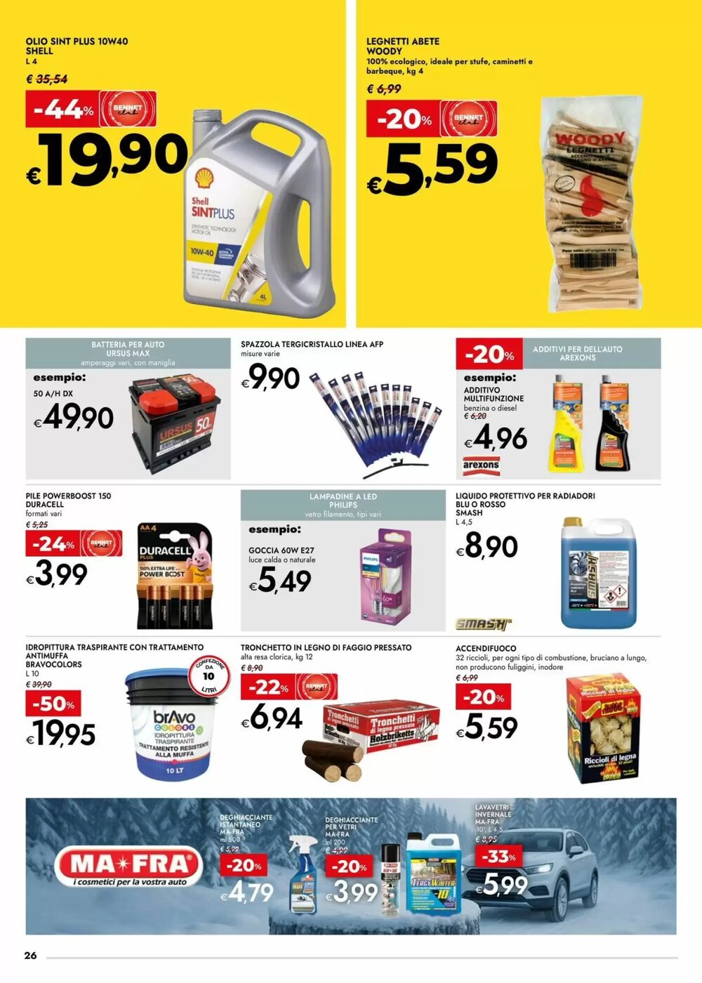 Volantino promozionale Bennet  valide dal 15/01/2026 - Pagina 26.