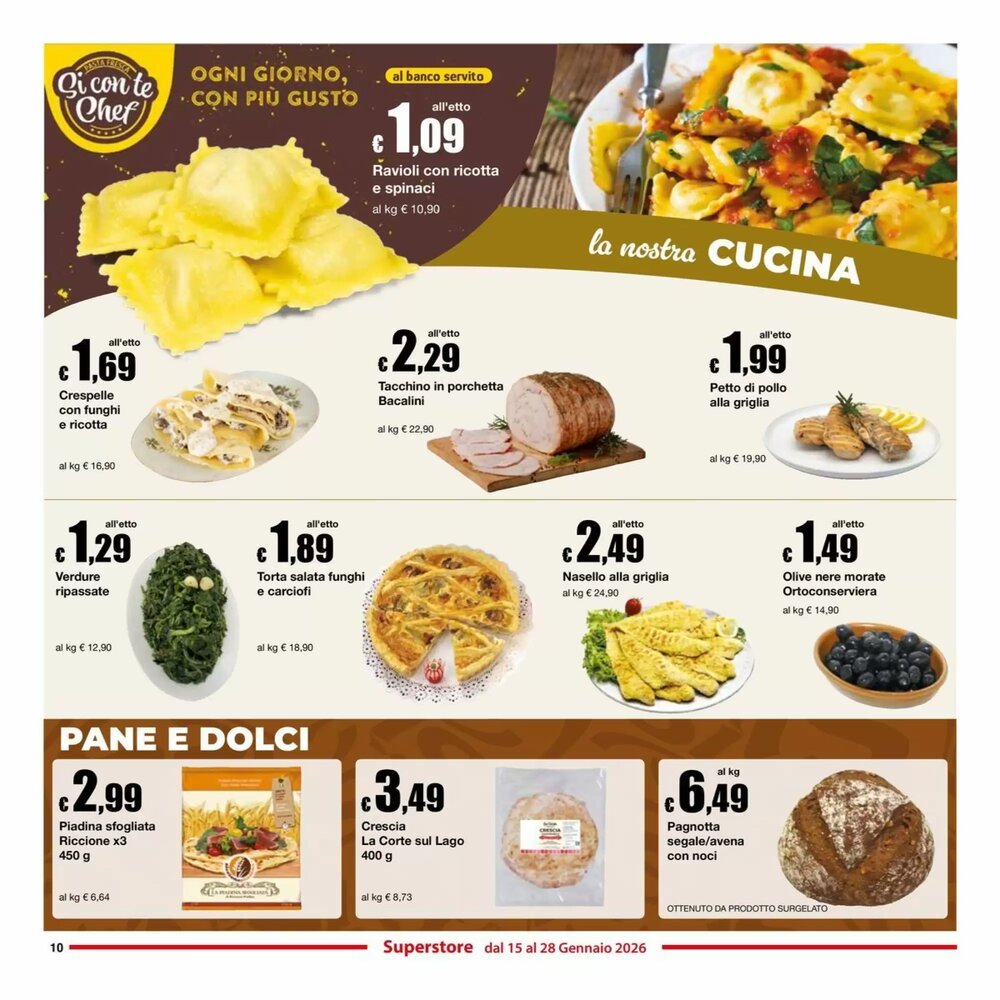 Volantino promozionale Sì con te  valide dal 15/01/2026 - Pagina 10.