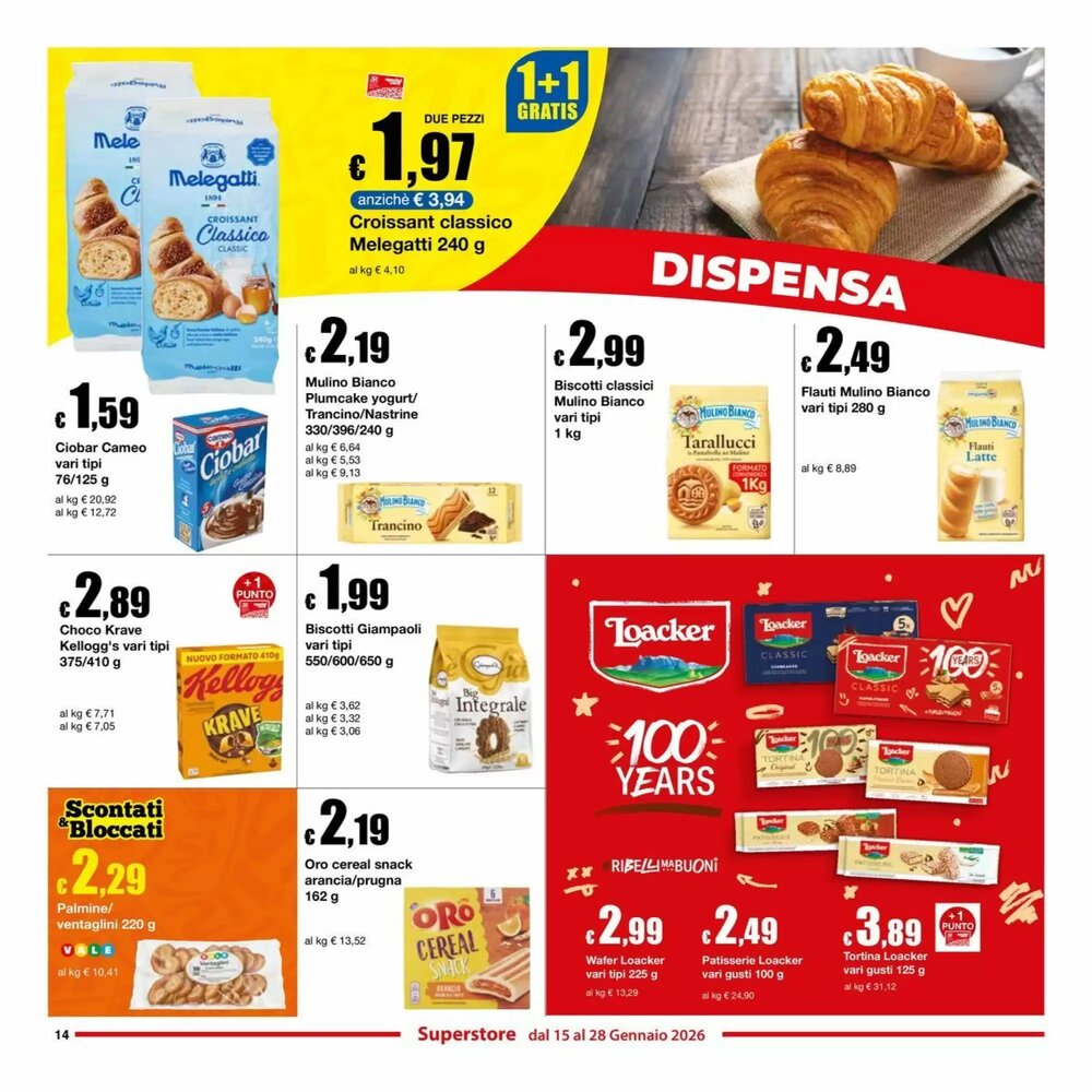 Volantino promozionale Sì con te  valide dal 15/01/2026 - Pagina 14.