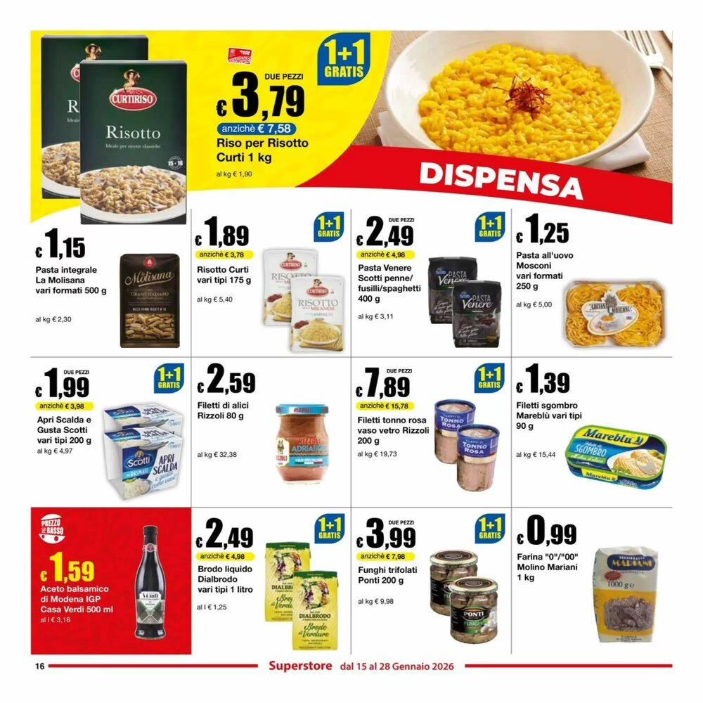 Volantino promozionale Sì con te  valide dal 15/01/2026 - Pagina 16.
