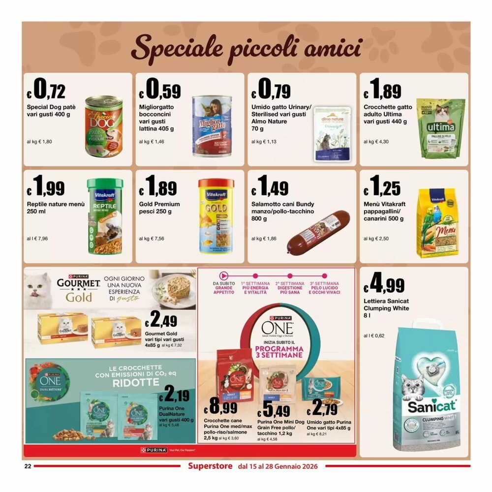 Volantino promozionale Sì con te  valide dal 15/01/2026 - Pagina 22.