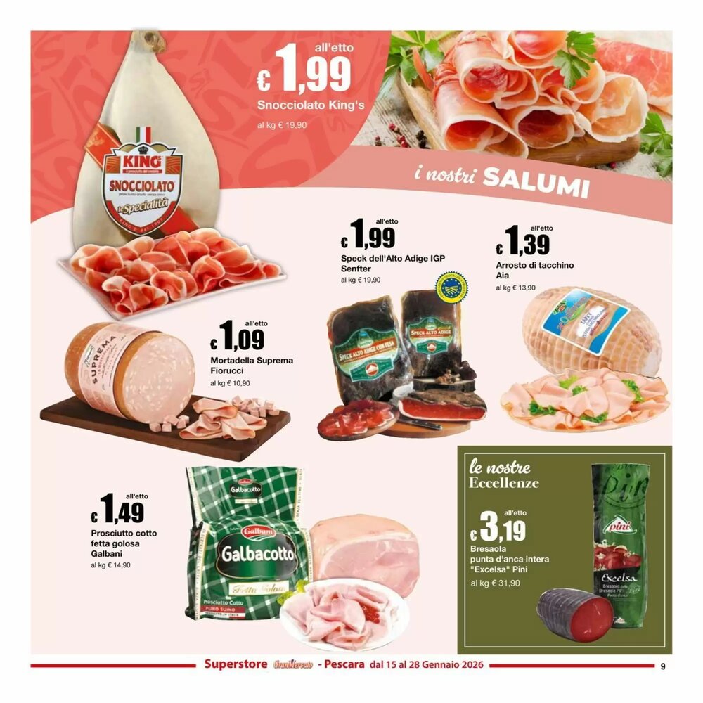 Volantino promozionale Sì con te  valide dal 15/01/2026 - Pagina 9.