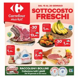 Volantino promozionale Carrefour Market  valide dal 15/01/2026 - Pagina 1.