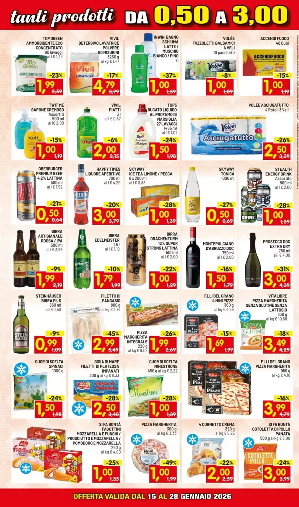 Volantino promozionale Centro Commerciale Discount  valide dal 15/01/2026 - Pagina 3.