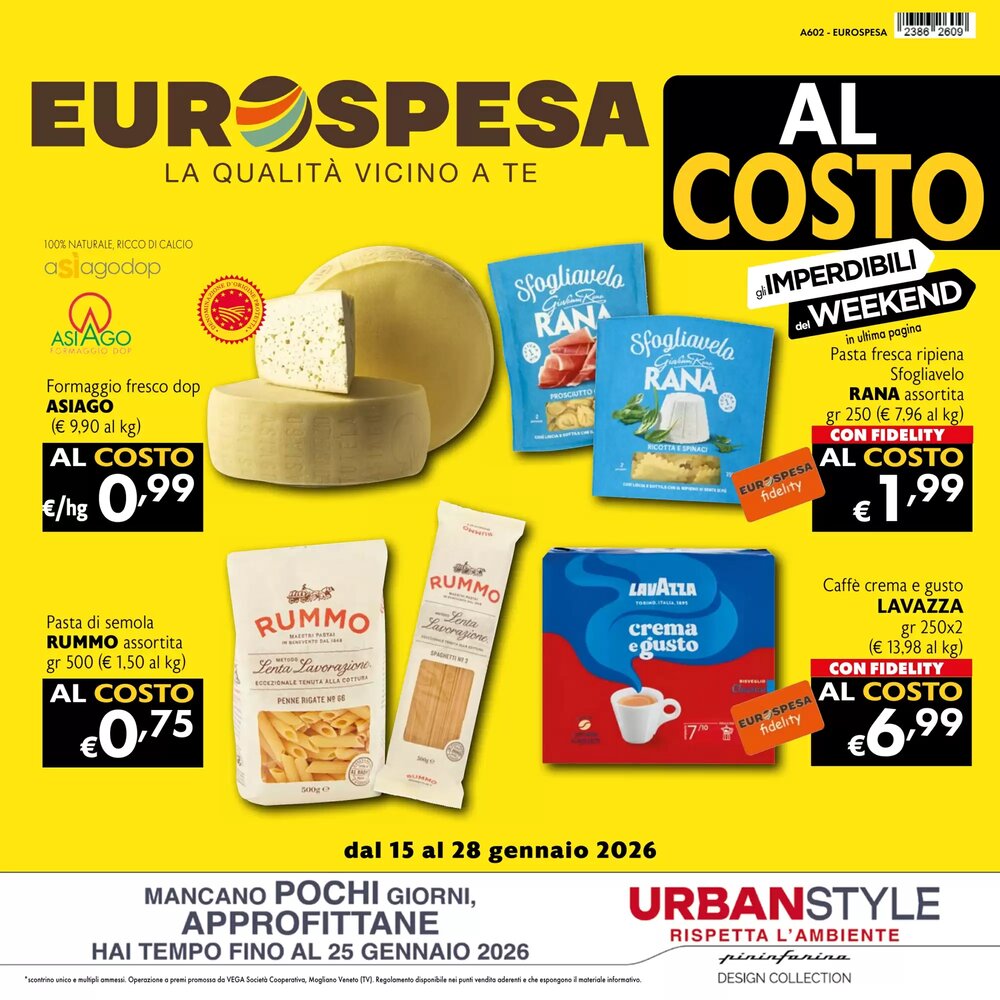 Volantino promozionale Eurospesa  valide dal 15/01/2026 - Pagina 1.
