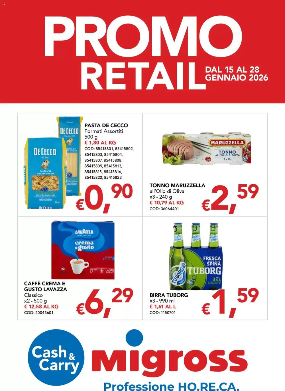 Volantino promozionale Migross Supermercati e Market  valide dal 15/01/2026 - Pagina 1.