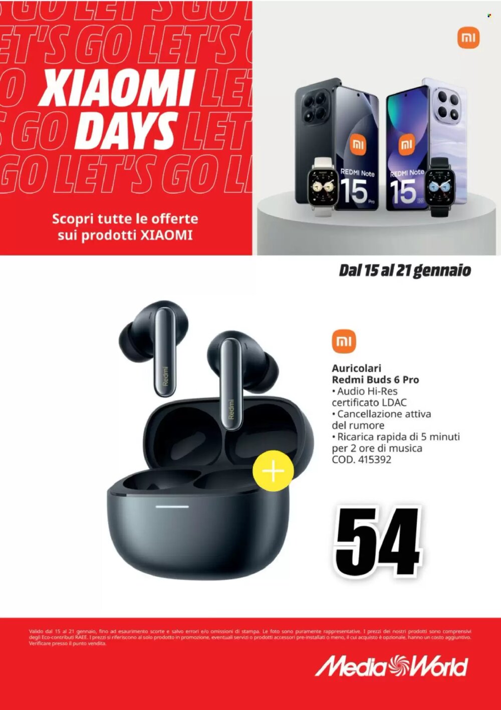 Volantino promozionale MediaWorld  valide dal 15/01/2026 - Pagina 7.