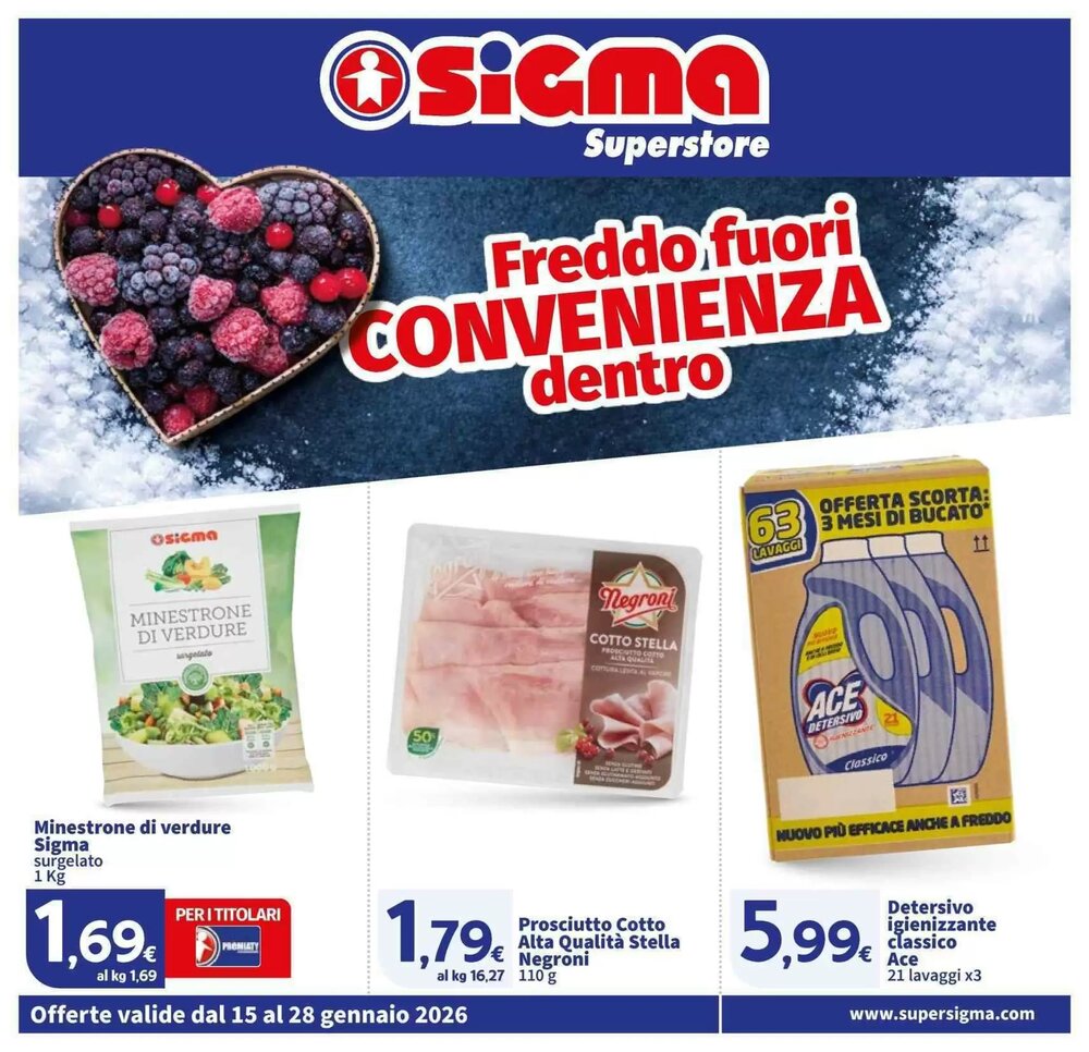 Volantino promozionale Sigma  valide dal 15/01/2026 - Pagina 1.