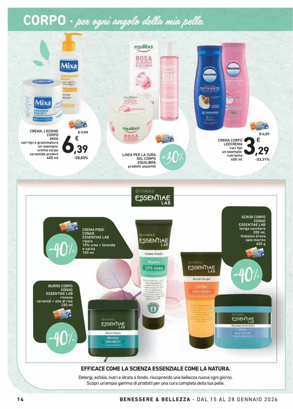 Volantino promozionale Spazio Conad  valide dal 15/01/2026 - Pagina 14.