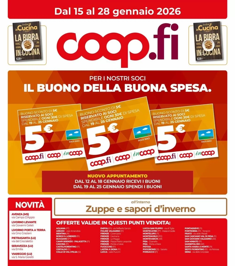 Volantino promozionale Coop  valide dal 15/01/2026 - Pagina 1.
