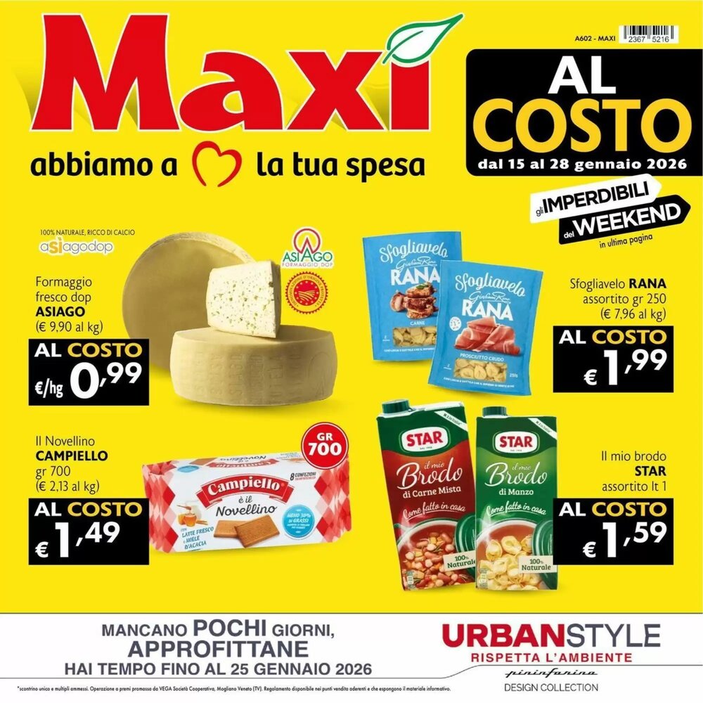 Volantino promozionale Maxi Supermercati  valide dal 15/01/2026 - Pagina 1.