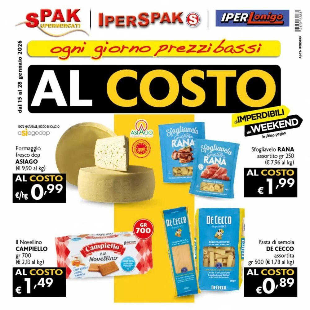Volantino promozionale Spak Supermercati  valide dal 15/01/2026 - Pagina 1.