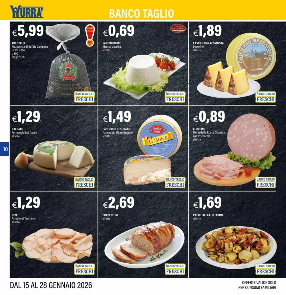 Volantino promozionale Hurrà  valide dal 15/01/2026 - Pagina 10.
