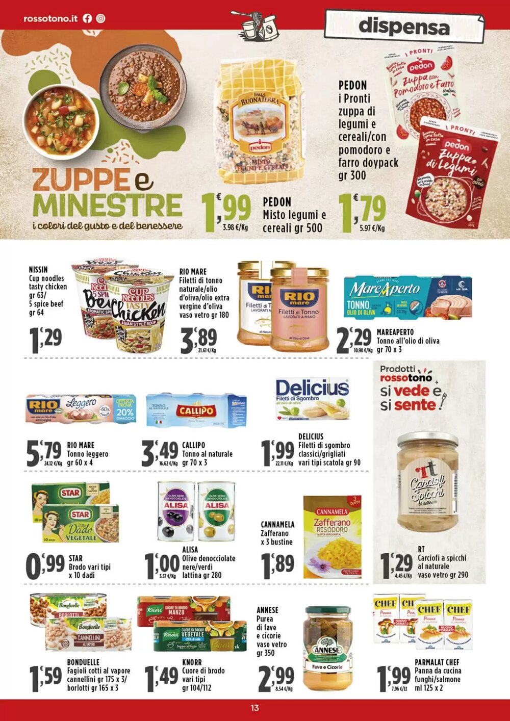 Volantino promozionale Rossotono  valide dal 15/01/2026 - Pagina 13.