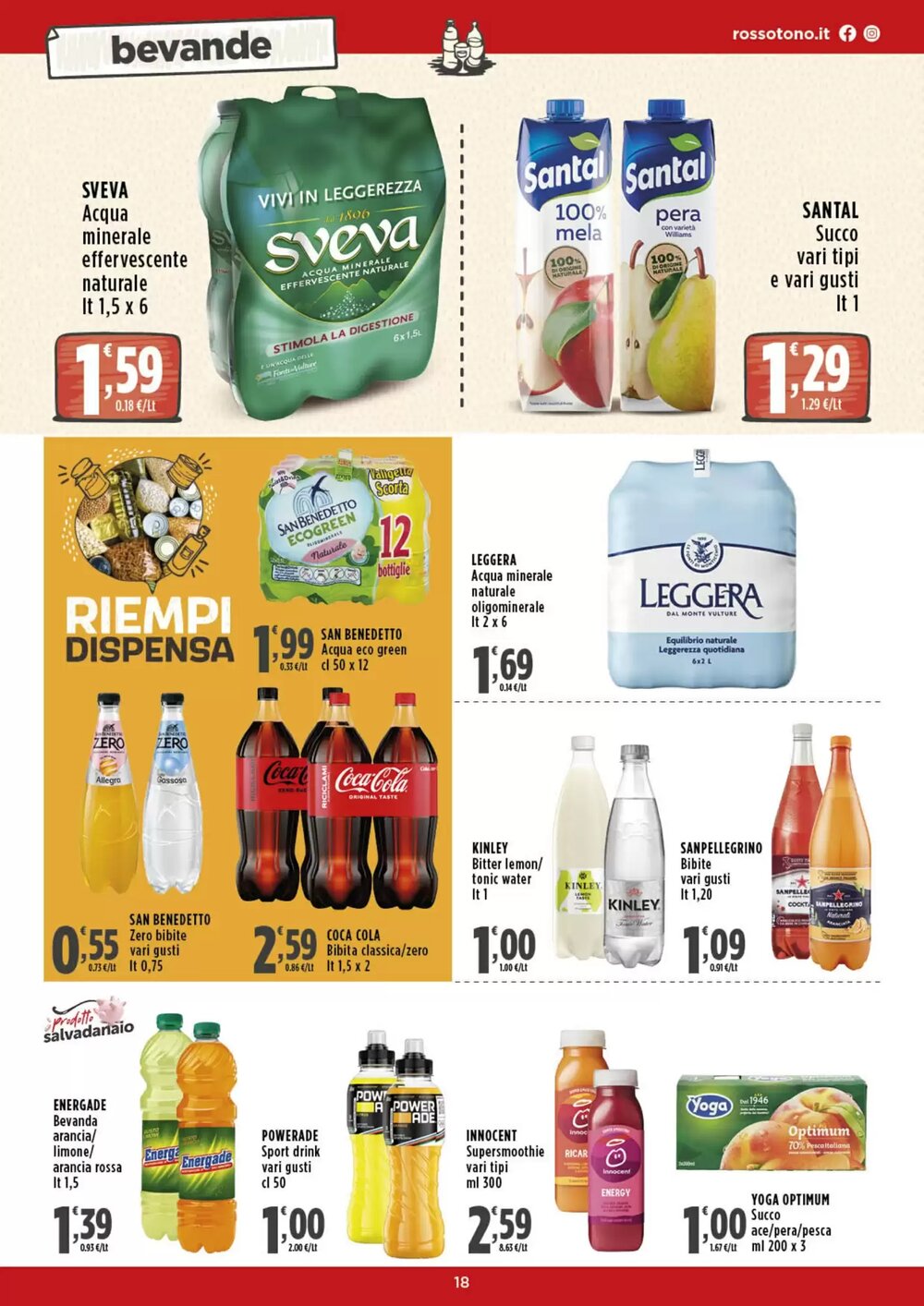 Volantino promozionale Rossotono  valide dal 15/01/2026 - Pagina 18.