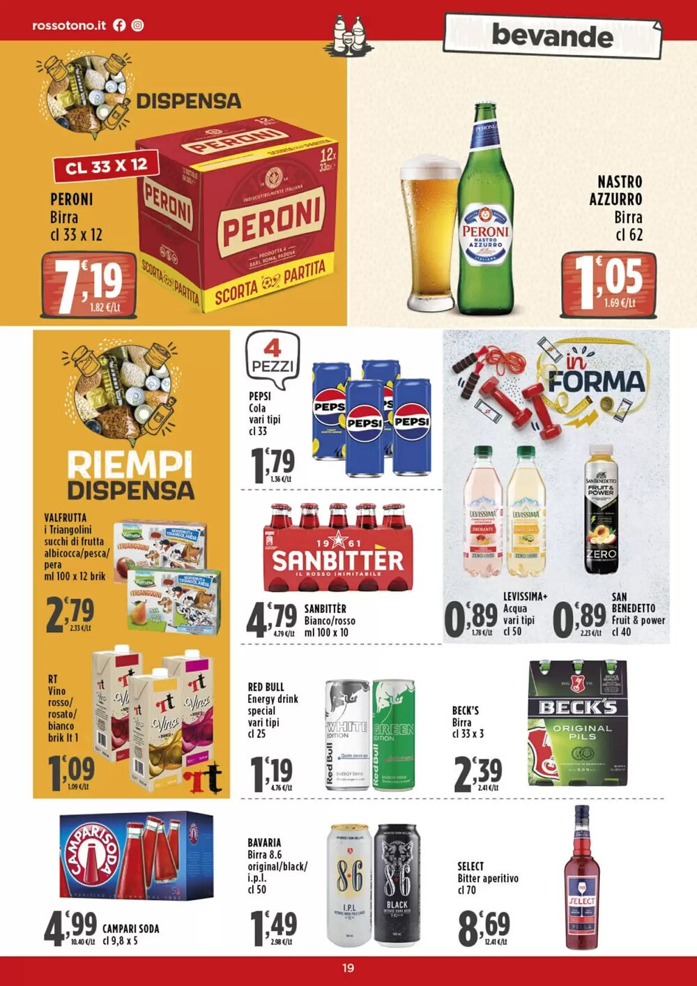 Volantino promozionale Rossotono  valide dal 15/01/2026 - Pagina 19.