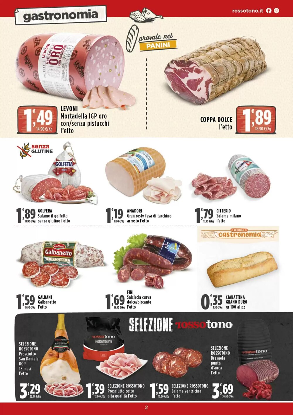 Volantino promozionale Rossotono  valide dal 15/01/2026 - Pagina 2.