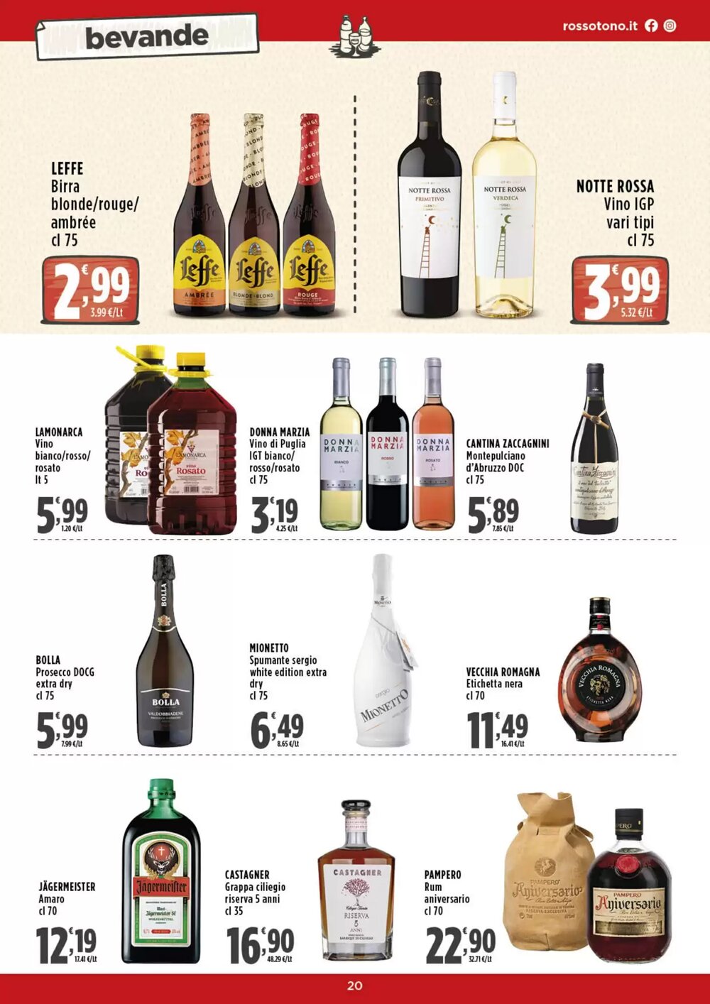 Volantino promozionale Rossotono  valide dal 15/01/2026 - Pagina 20.