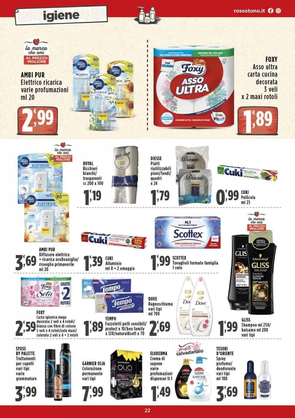 Volantino promozionale Rossotono  valide dal 15/01/2026 - Pagina 22.