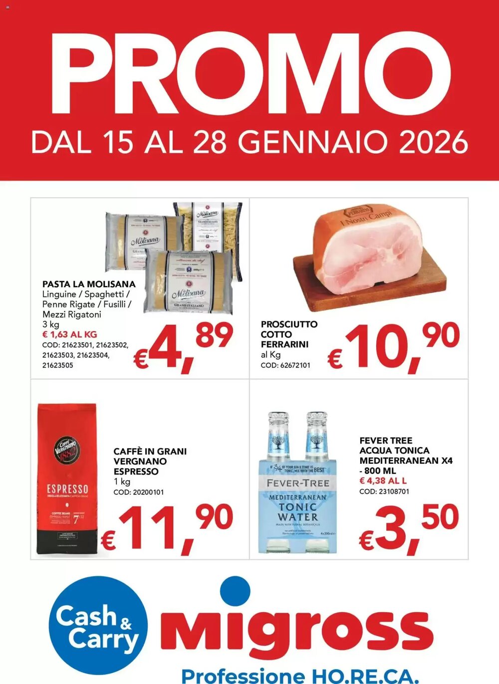 Volantino promozionale Migross Supermercati e Market  valide dal 15/01/2026 - Pagina 1.
