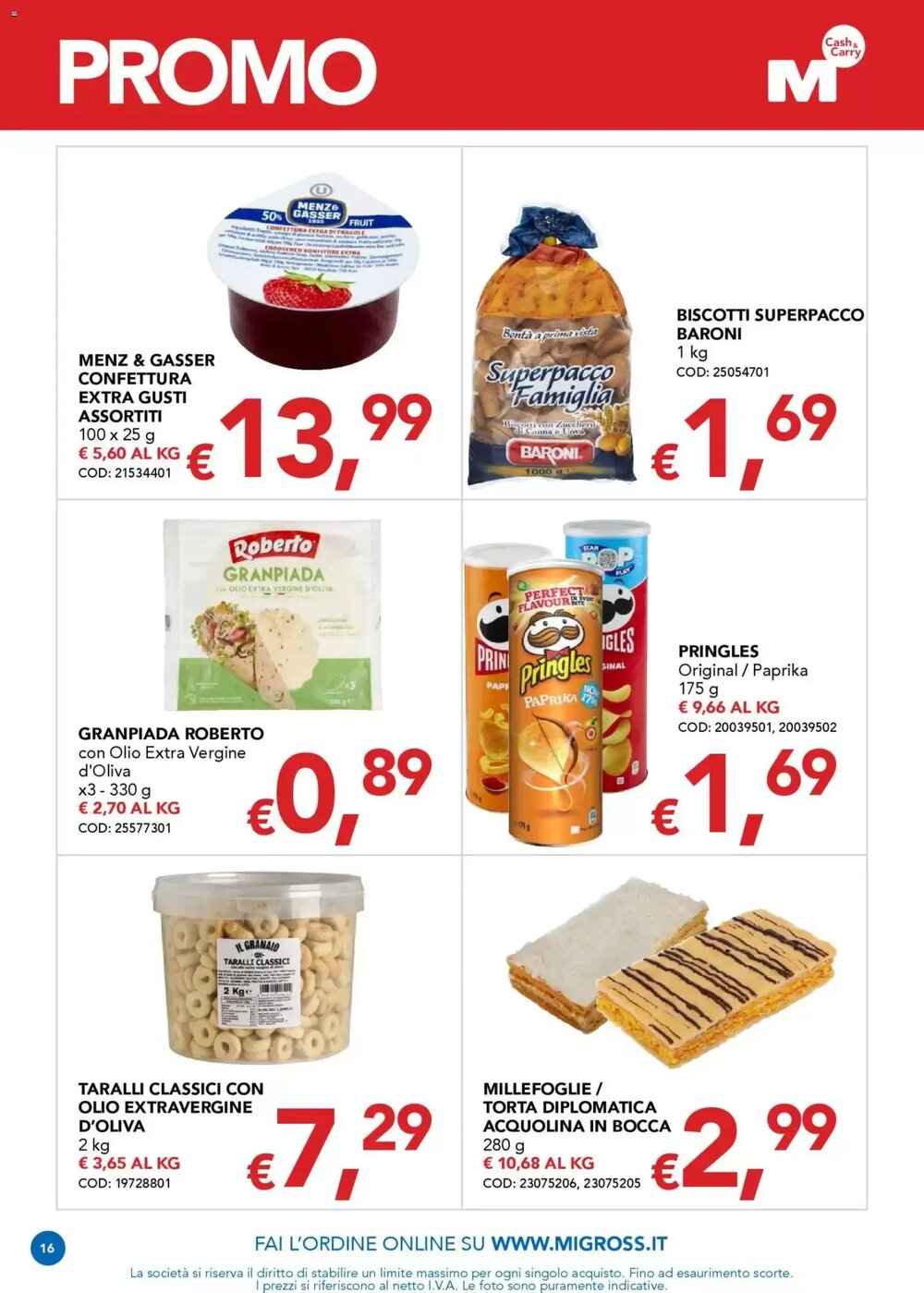 Volantino promozionale Migross Supermercati e Market  valide dal 15/01/2026 - Pagina 16.