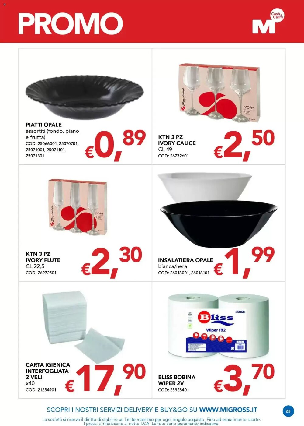 Volantino promozionale Migross Supermercati e Market  valide dal 15/01/2026 - Pagina 23.