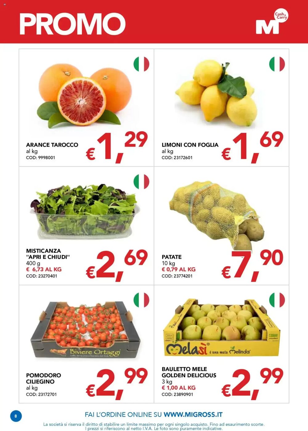 Volantino promozionale Migross Supermercati e Market  valide dal 15/01/2026 - Pagina 8.