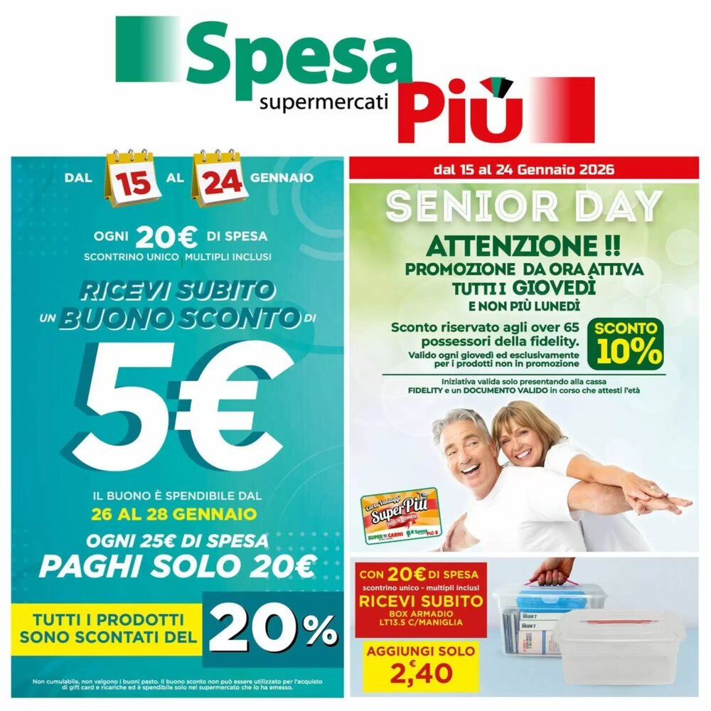 Volantino promozionale SpesaPiù Supermercati  valide dal 15/01/2026 - Pagina 1.