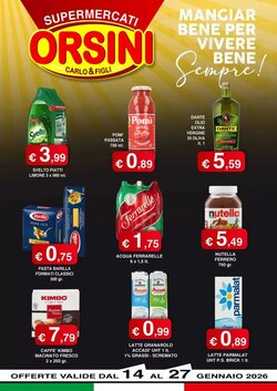 Volantino promozionale Orsini Market  valide dal 15/01/2026 - Pagina 1.