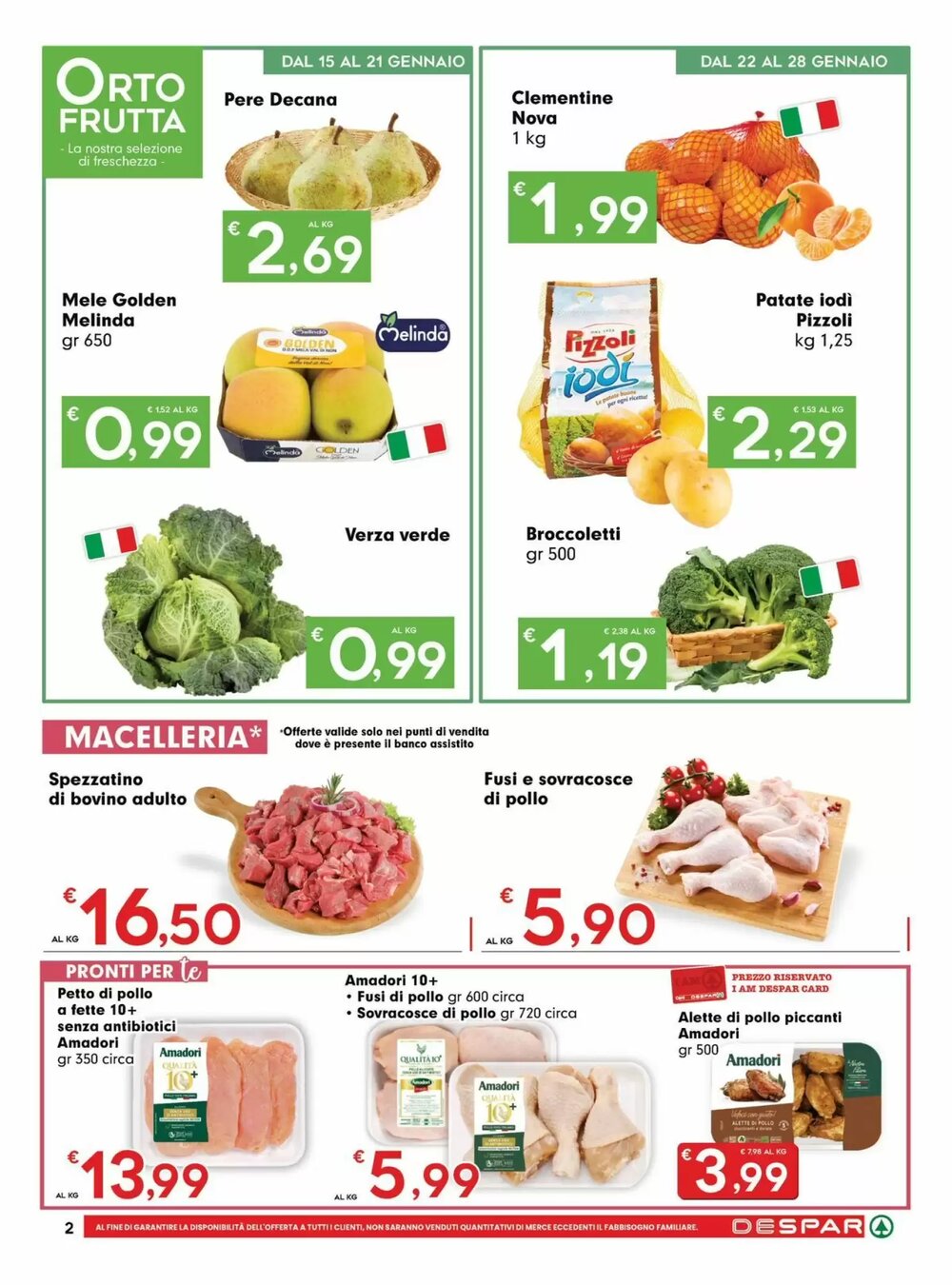 Volantino promozionale Despar  valide dal 15/01/2026 - Pagina 2.