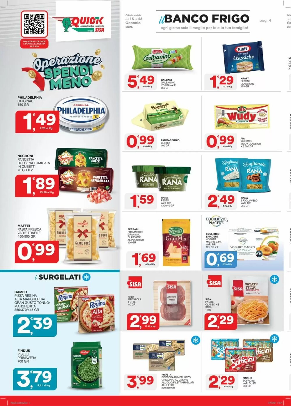 Volantino promozionale Quick Sisa  valide dal 15/01/2026 - Pagina 4.