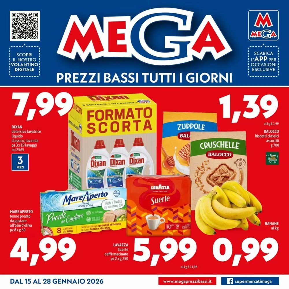 Volantino promozionale MEGA  valide dal 15/01/2026 - Pagina 1.