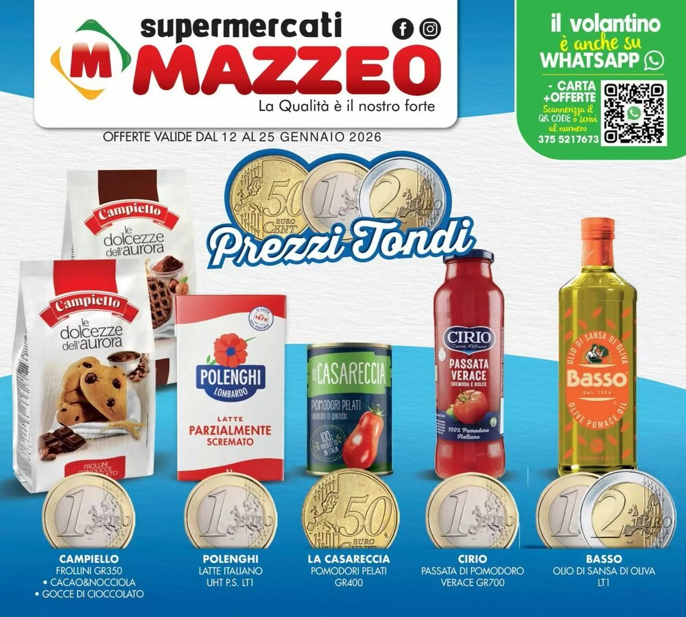 Volantino promozionale Mazzeo Supermercati  valide dal 15/01/2026 - Pagina 1.