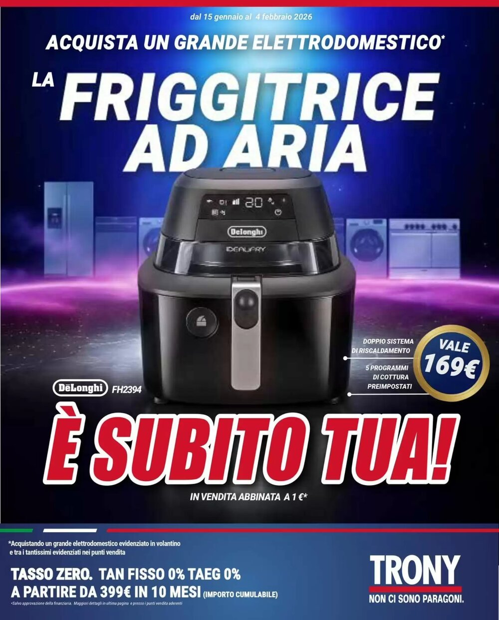 Volantino promozionale Trony  valide dal 15/01/2026 - Pagina 1.