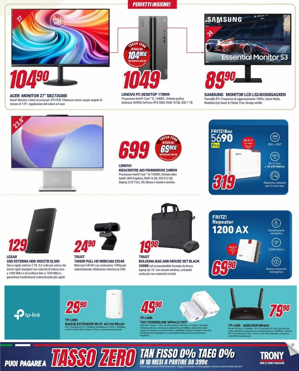 Volantino promozionale Trony  valide dal 15/01/2026 - Pagina 27.