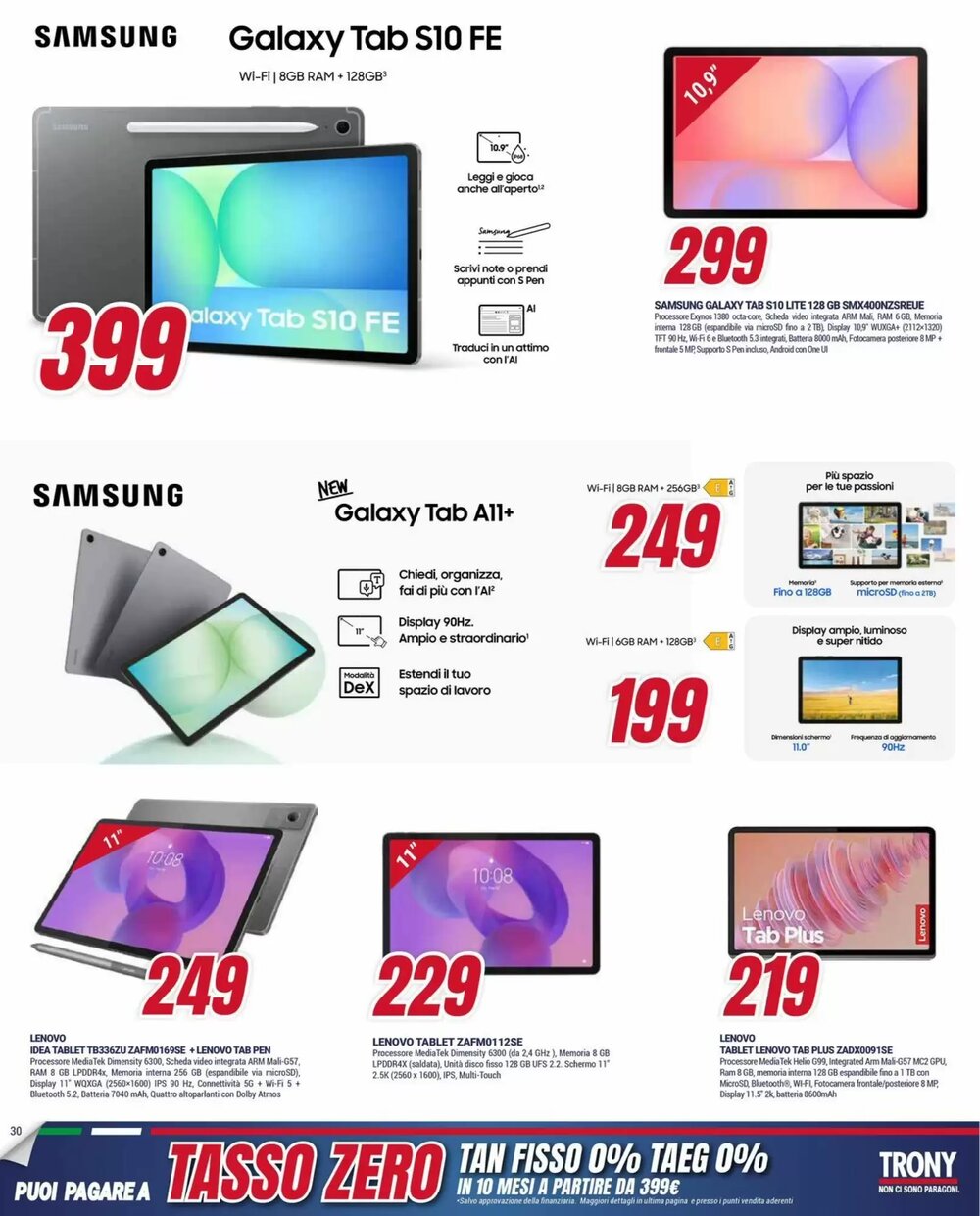 Volantino promozionale Trony  valide dal 15/01/2026 - Pagina 30.