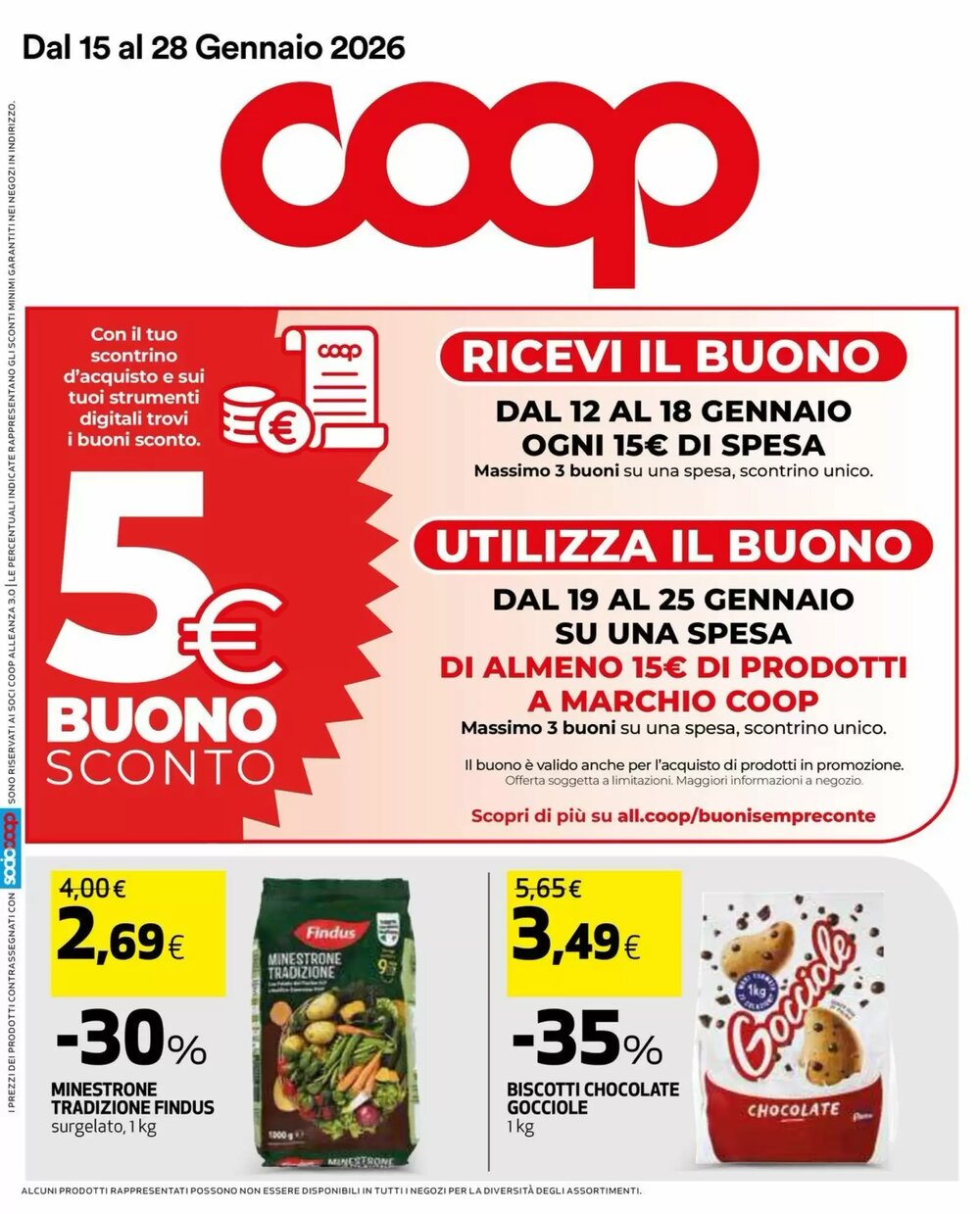 Volantino promozionale Coop Master Alleanza 3.0  valide dal 15/01/2026 - Pagina 1.