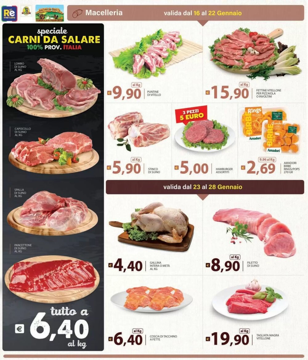 Volantino promozionale Re Mercato Lucrezia  valide dal 16/01/2026 - Pagina 4.