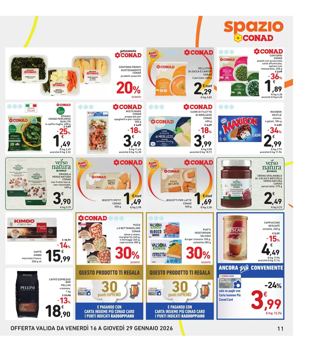 Volantino promozionale Spazio Conad  valide dal 16/01/2026 - Pagina 11.