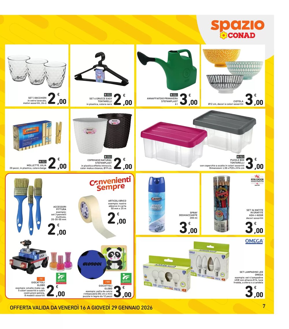 Volantino promozionale Spazio Conad  valide dal 16/01/2026 - Pagina 7.