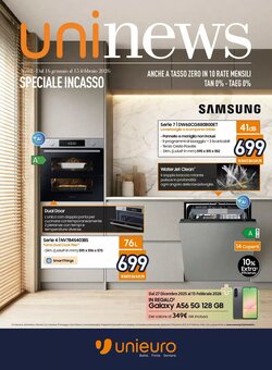 Volantino promozionale Unieuro  valide dal 16/01/2026 - Pagina 1.