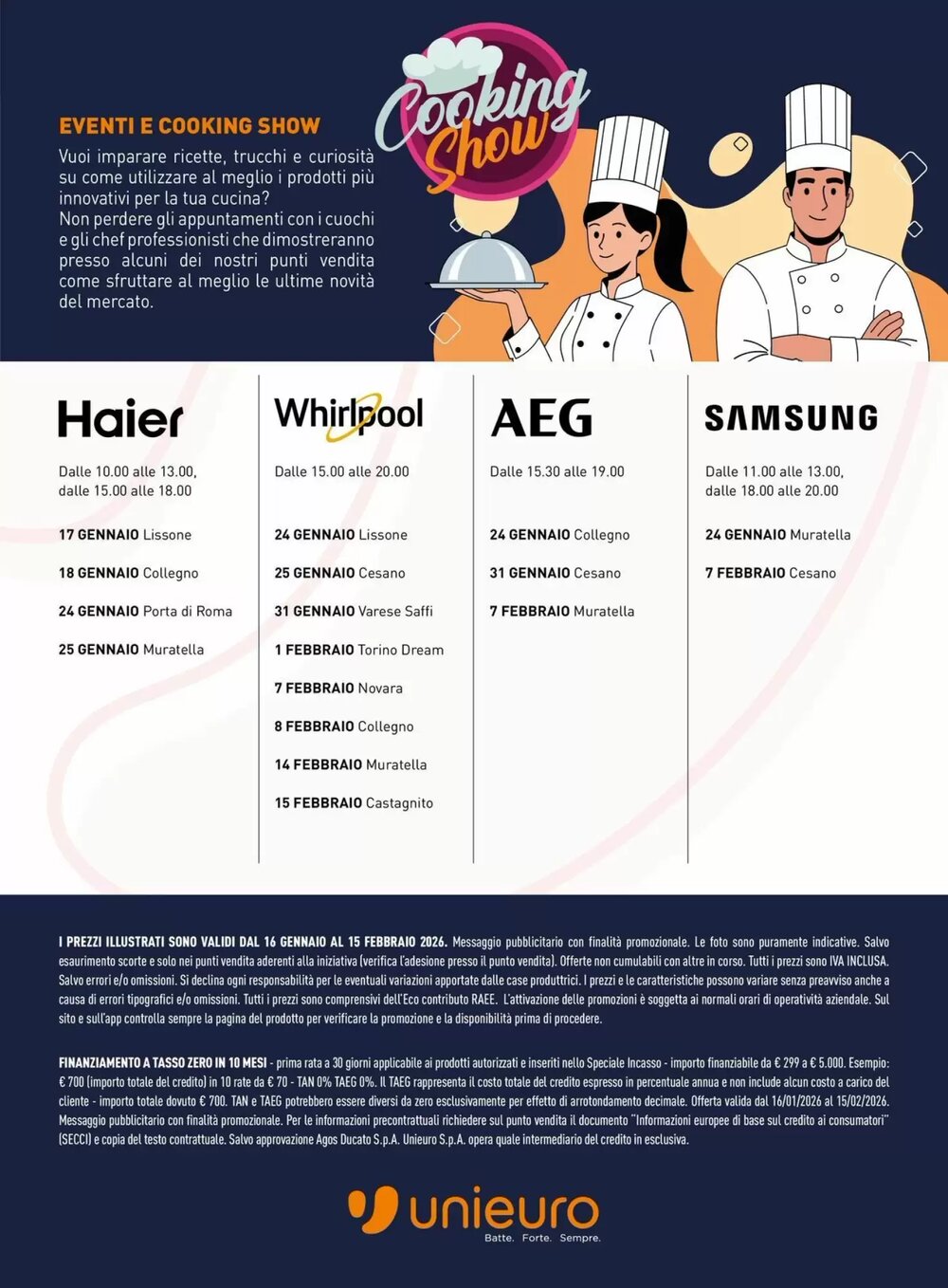 Volantino promozionale Unieuro  valide dal 16/01/2026 - Pagina 26.