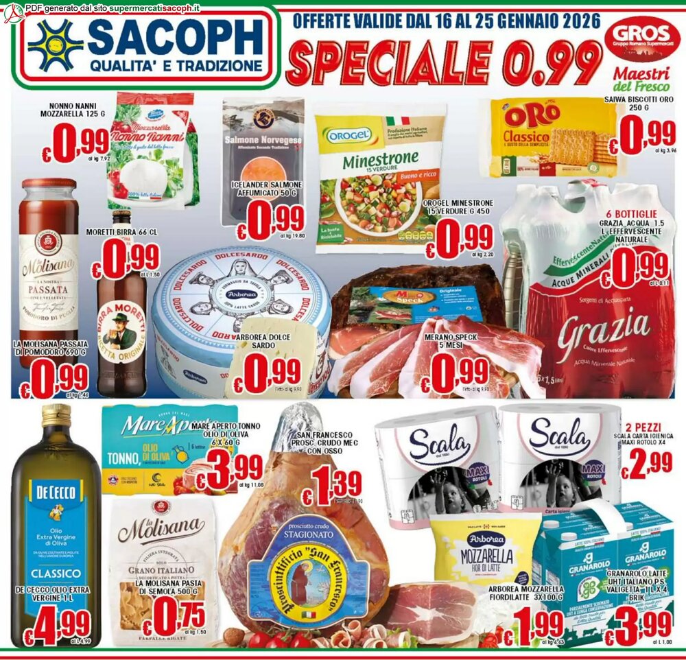 Volantino promozionale Sacoph  valide dal 16/01/2026 - Pagina 1.