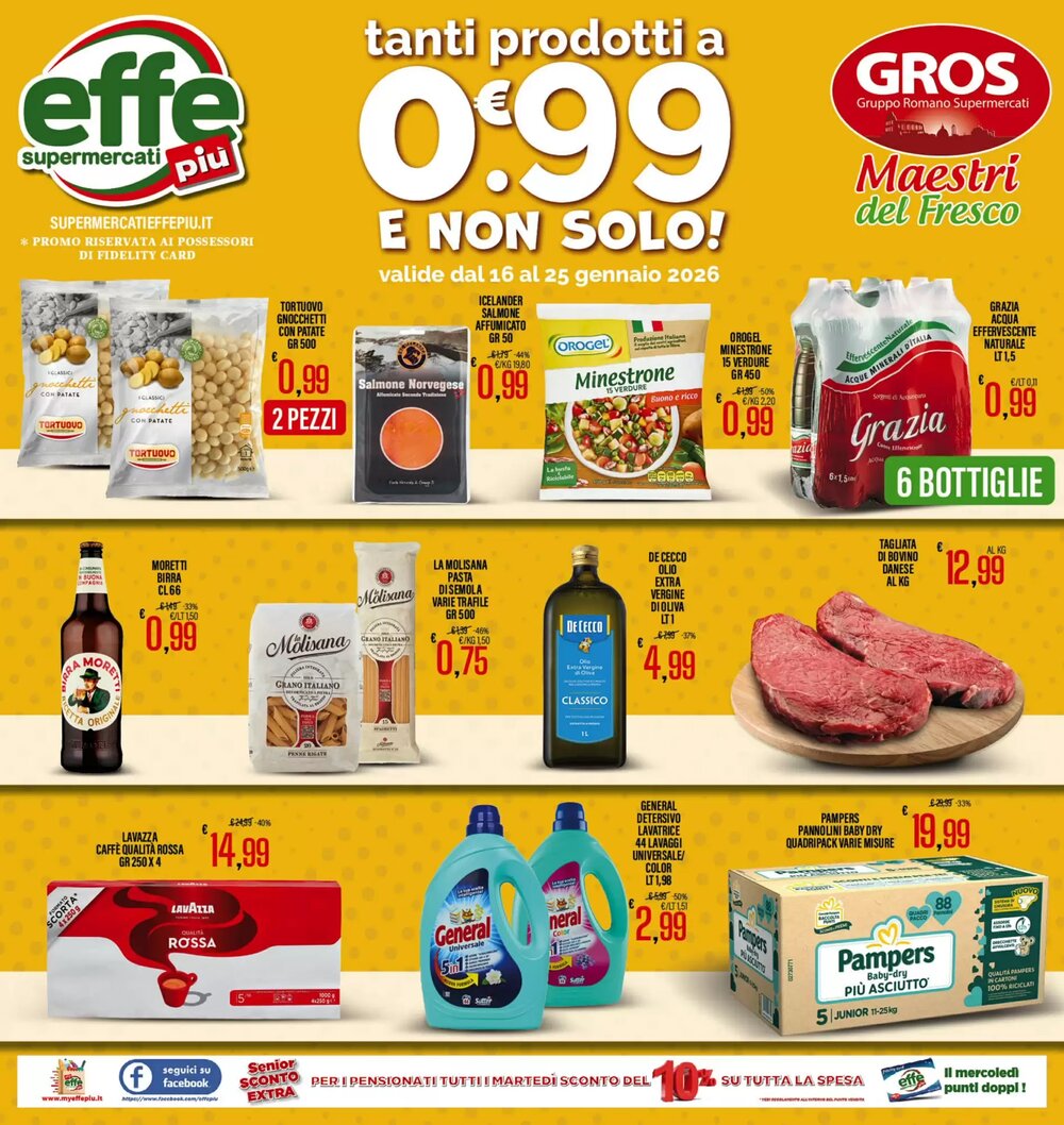 Volantino promozionale Supermercati EffePiù  valide dal 16/01/2026 - Pagina 1.