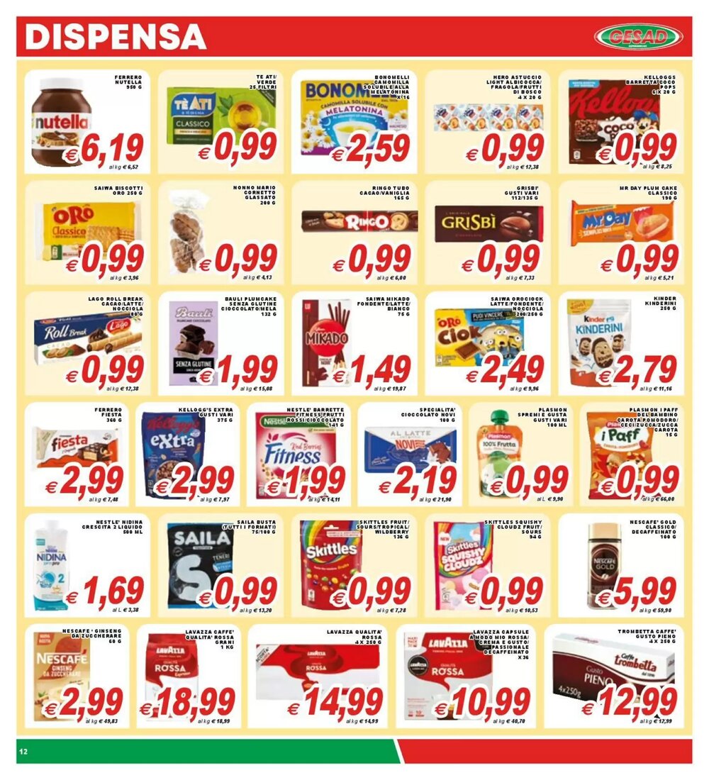 Volantino promozionale Gesad Supermercati  valide dal 16/01/2026 - Pagina 12.