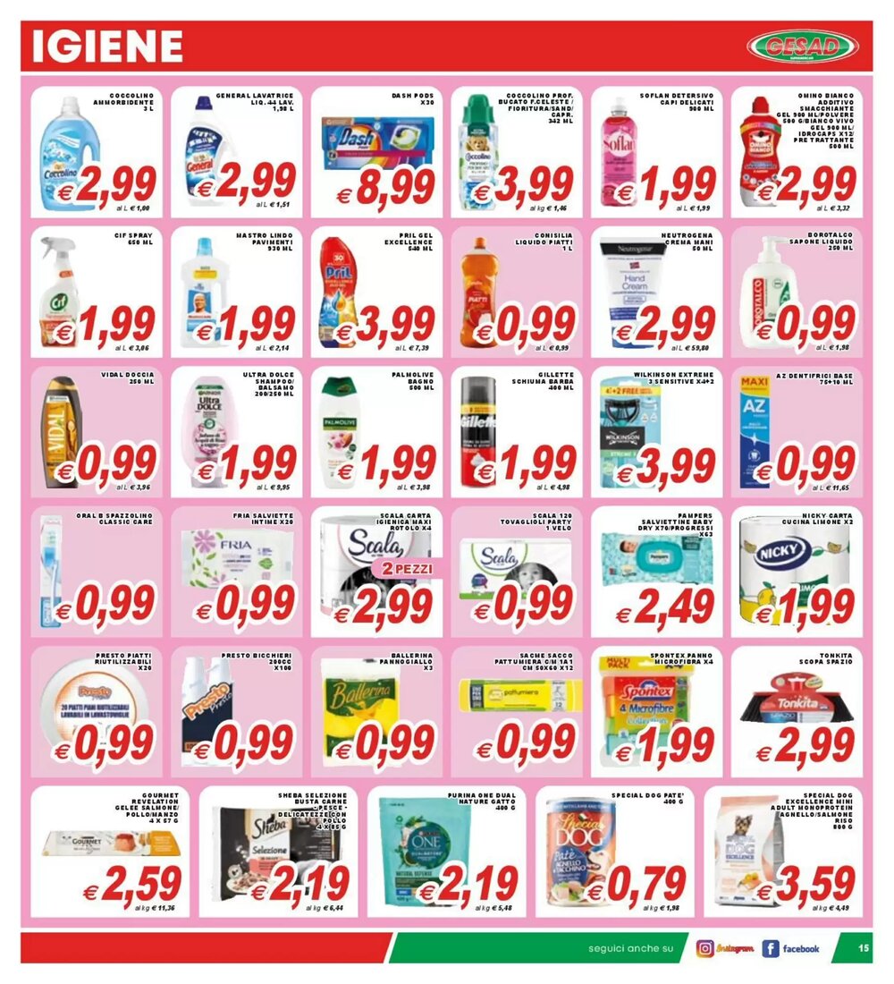 Volantino promozionale Gesad Supermercati  valide dal 16/01/2026 - Pagina 15.