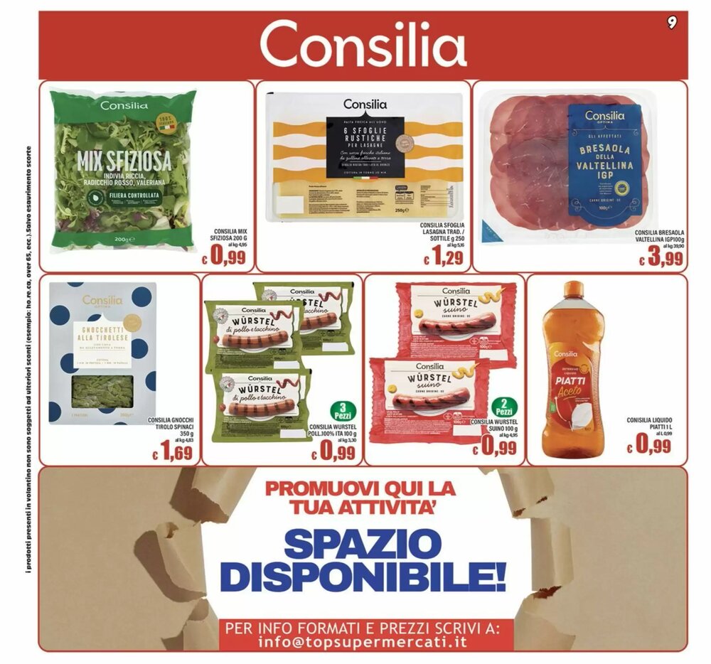 Volantino promozionale Top Supermercati  valide dal 16/01/2026 - Pagina 9.