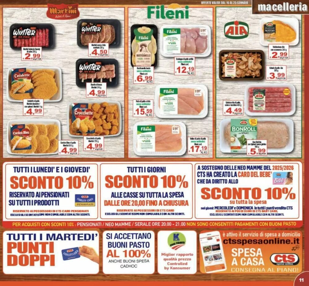 Volantino promozionale CTS Supermercati  valide dal 16/01/2026 - Pagina 11.