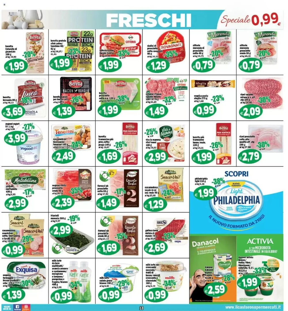 Volantino promozionale Il Castoro Supermercati  valide dal 16/01/2026 - Pagina 13.