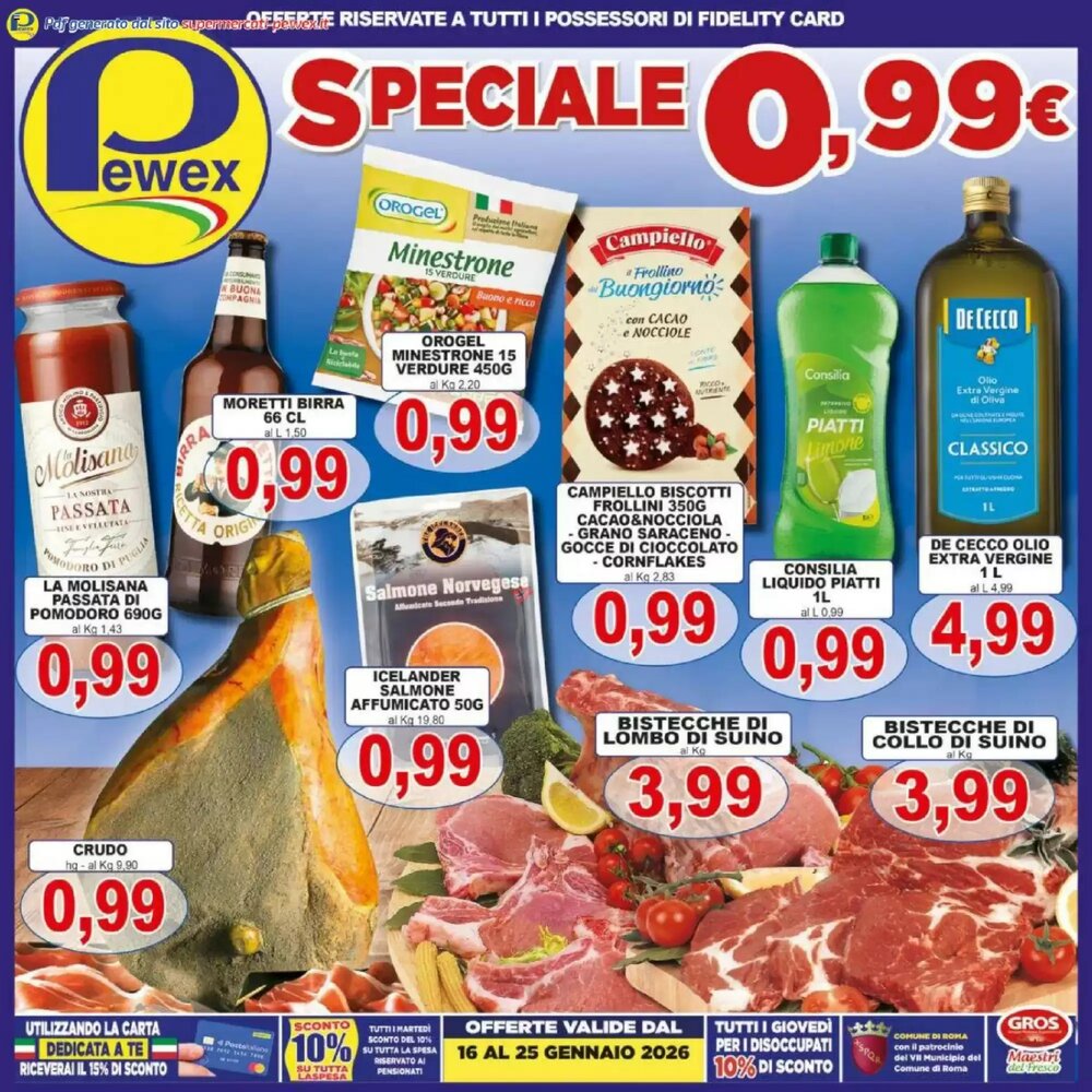 Volantino promozionale Pewex  valide dal 16/01/2026 - Pagina 1.